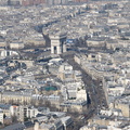Der Arc de Triomphe vom Eiffelturm