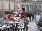 Touristen in der Barockstadt Dresden