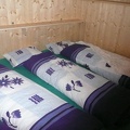 Die Betten geben was her. Allerdings sind sie wie auf allen SAC-Hütten sehr schmal.